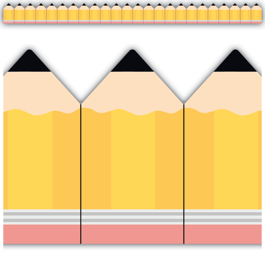 Pencils Die-Cut Border Trim