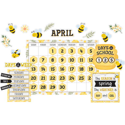 Buzzing Bees Calendar Bulletin Board Set