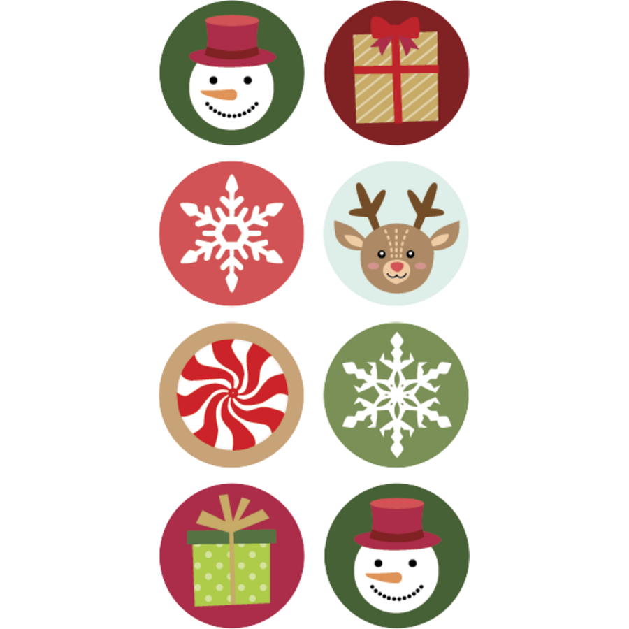 Winter Holiday Mini Stickers