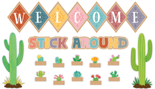 Happy Cactus Crew Welcome Bulletin Board