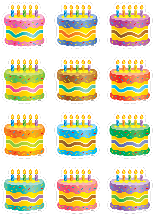 Birthday Cakes Mini Accents