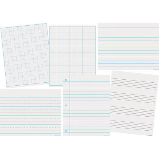 Paper & Grids Write-On/Wipe-Off Chart Set