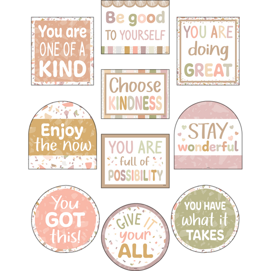 Terrazzo Tones Positive Sayings Accents