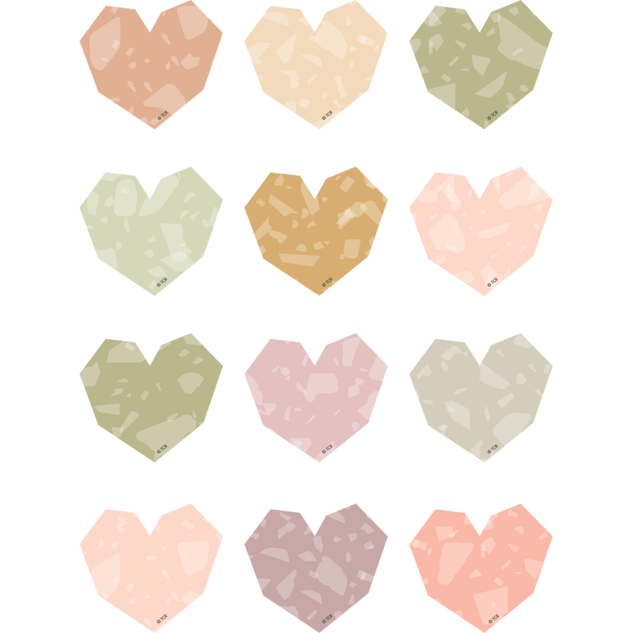 Terrazzo Tones Heart Mini Accents