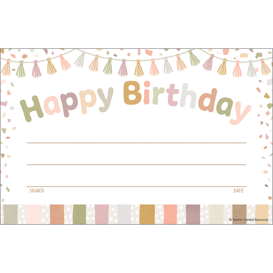 Terrazzo Tones Birthday Awards