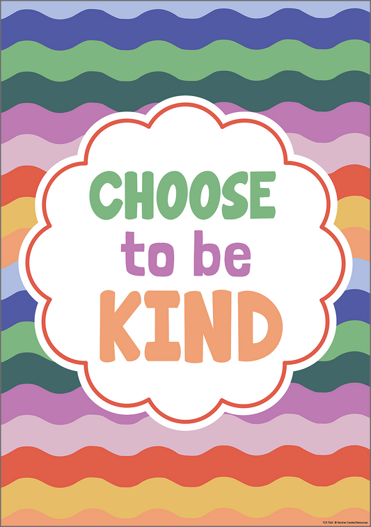 Choose to Be Kind Positive Poster