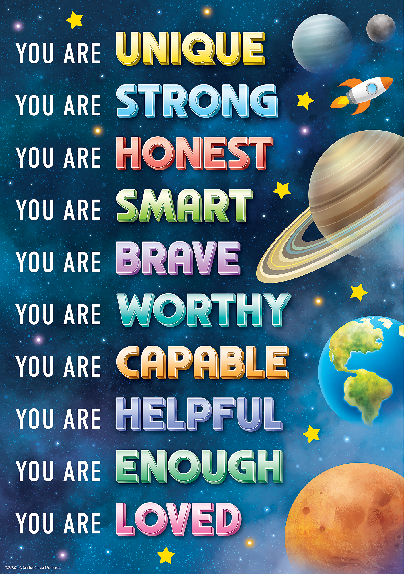 You Are Unique Positive Poster – McGregor's Teacher Supplies