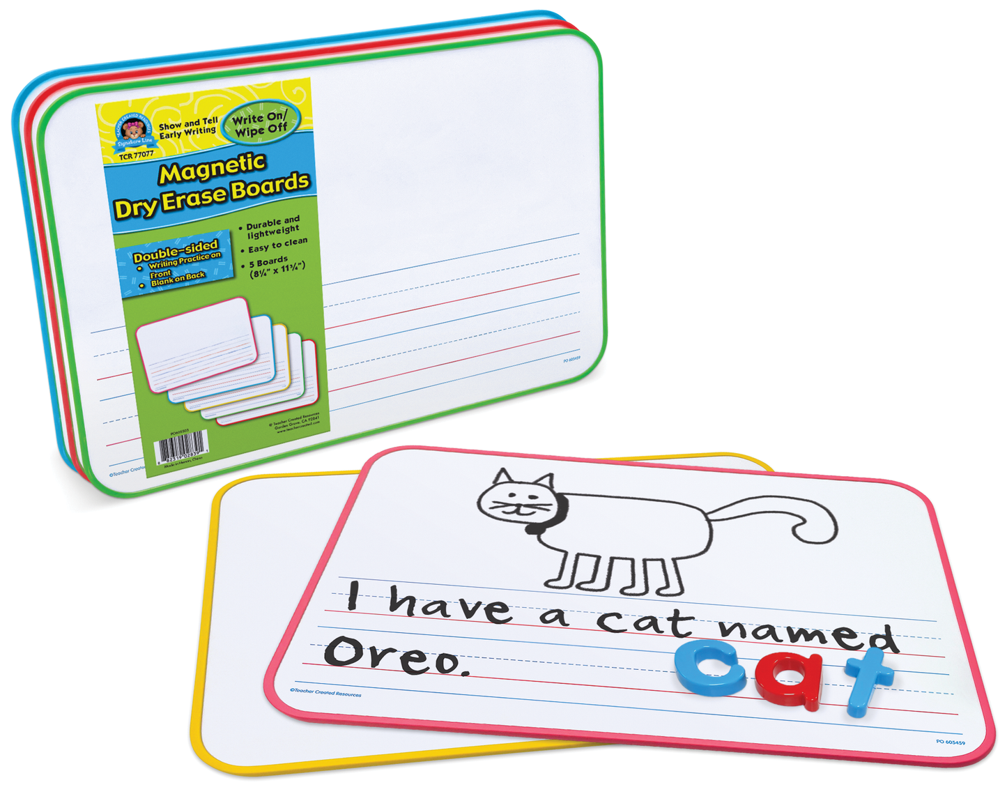 Double-Sided Show and Tell Early Writing Magnetic Dry-Erase Boards