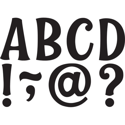 Black Wild Whimsy 3" Magnetic Letters