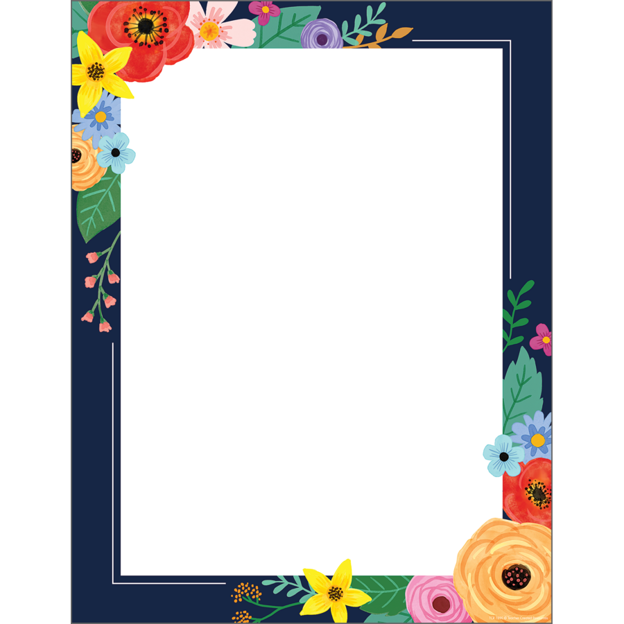 Wildflowers Blank Chart