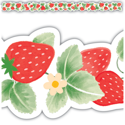 Strawberry Patch Die-Cut Border
