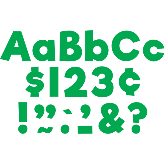 Green 4" Everyday Letters Combo Pack