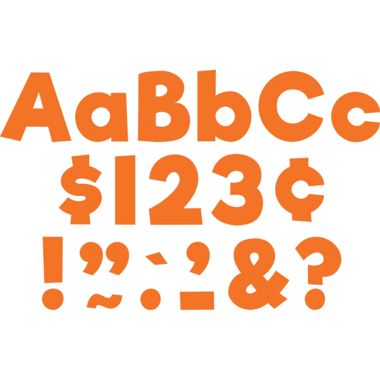 Orange 4" Everyday Letters Combo Pack