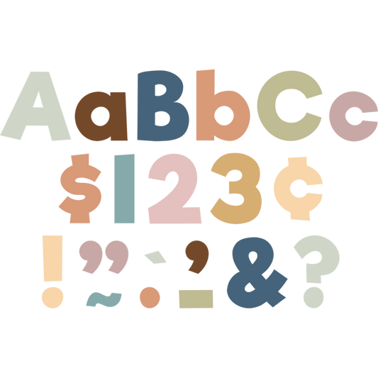 Calming Colors 4" Everyday Letters Combo Pack