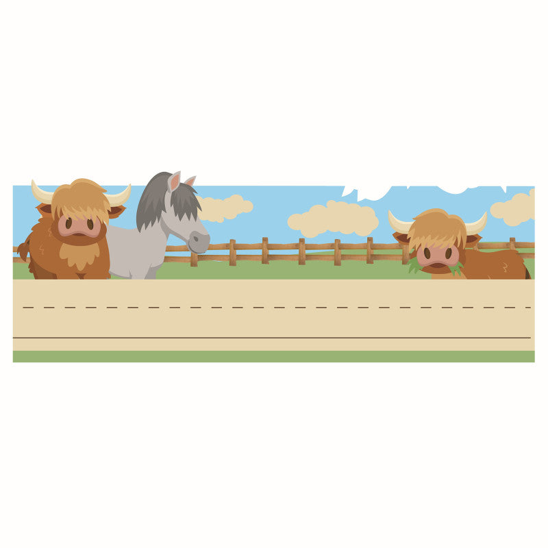 Wild Wild Classroom Tented Name Plate