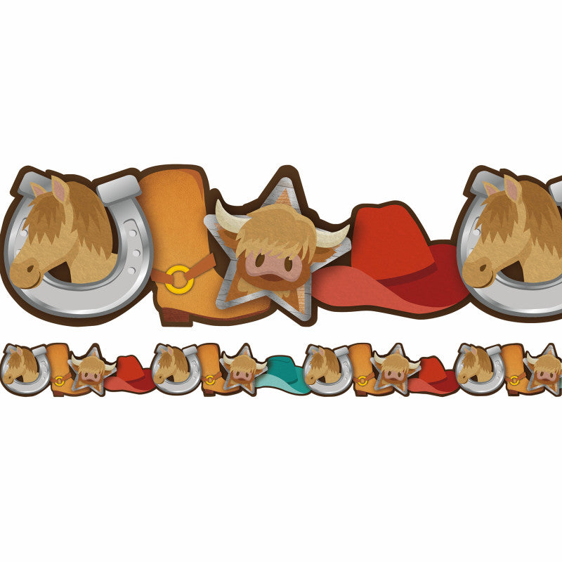 Wild Wild Classroom Western Icons Border