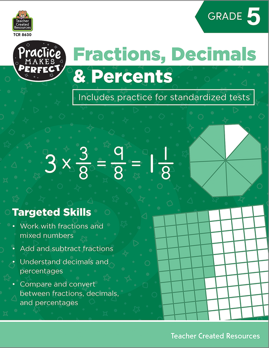 PMP: Fractions, Decimals & Percents, 2nd Edition (Gr. 5)