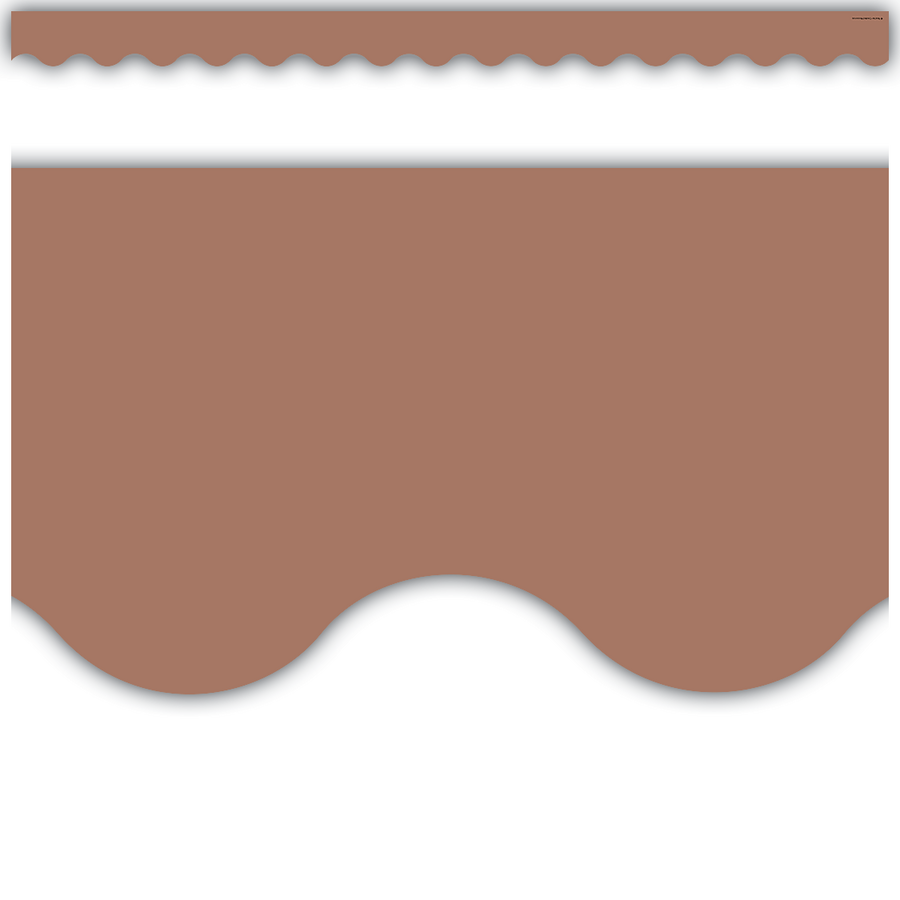 Mocha Scalloped Border