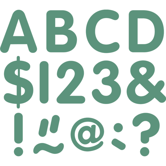 Eucalyptus Green 2" Classic Uppercase Letters