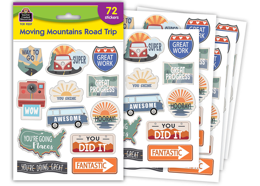 Moving Mountains Road Trip Stickers