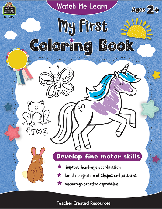 Watch Me Learn: My First Coloring Book