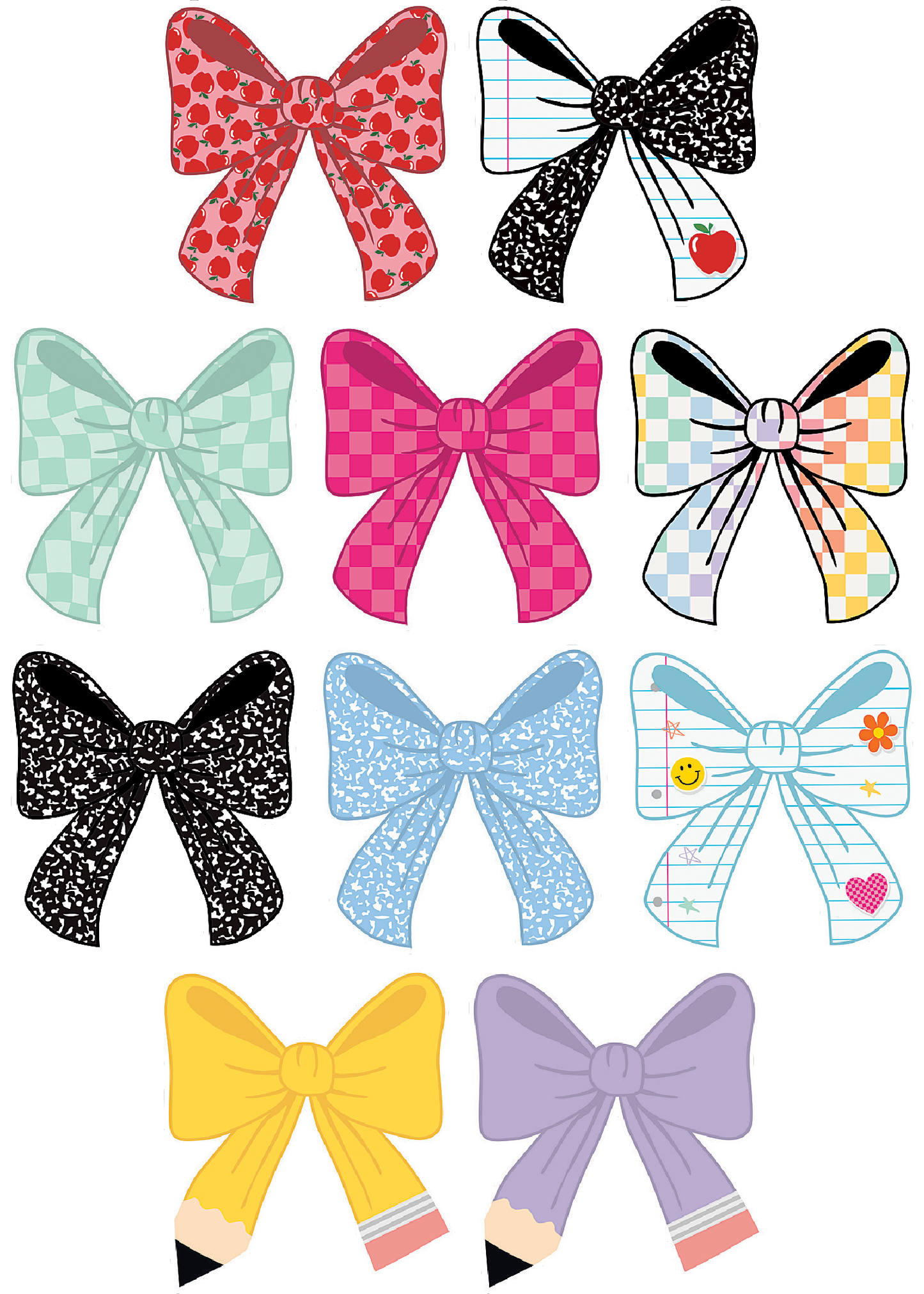 Cool for School Bows Accents