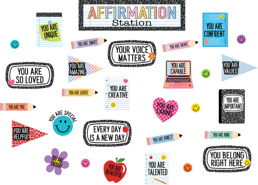 Cool for School Positive Affirmations Mini Bulletin Board