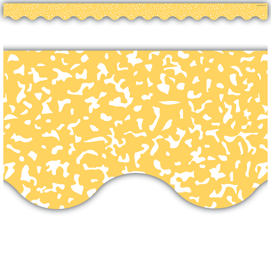 Composition Yellow Scalloped Border Trim