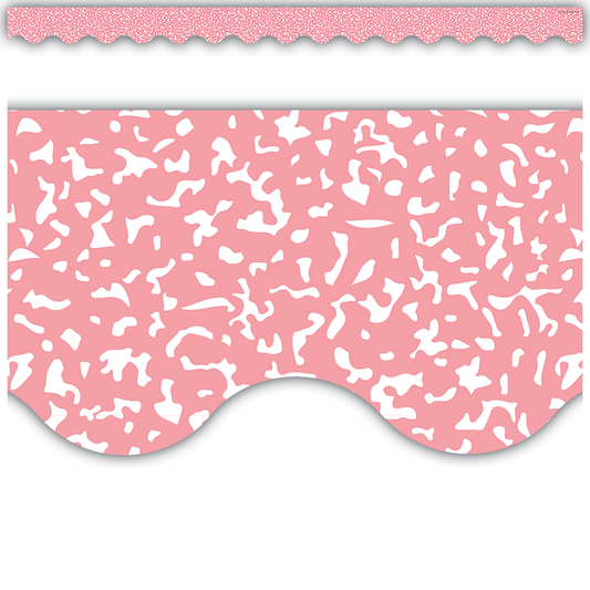 Composition Pink Scalloped Border Trim