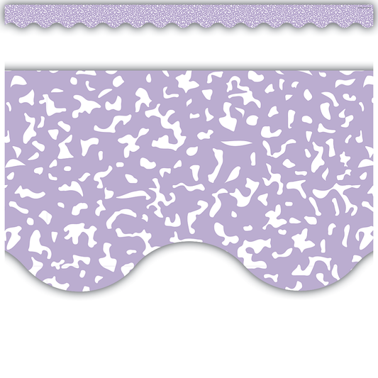 Composition Purple Scalloped Border Trim