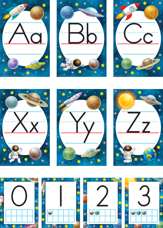 Outer Space Crew Alphabet Bulletin Board