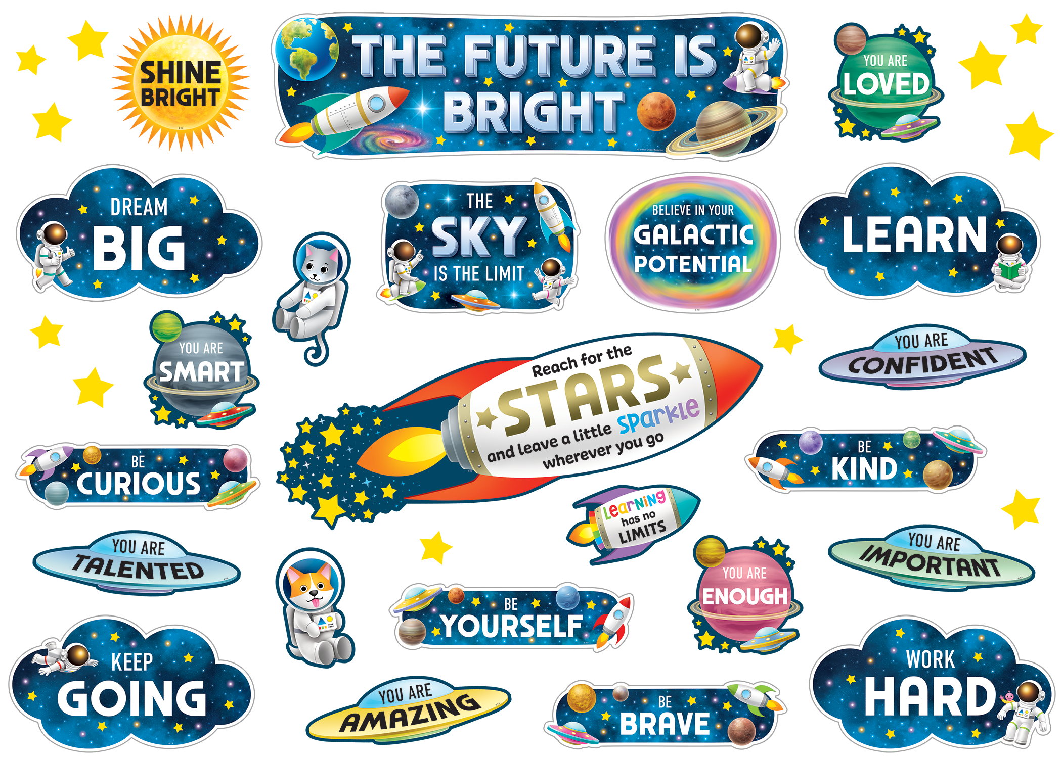 Outer Space Crew The Future Is Bright Mini Bulletin Board – McGregor's ...