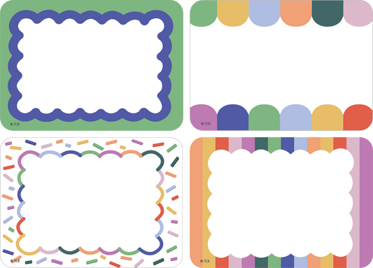 Color Crush Name Tags/Labels - Multi-Pack