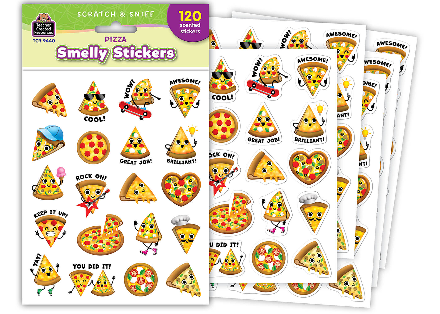 Pizza Smelly Stickers