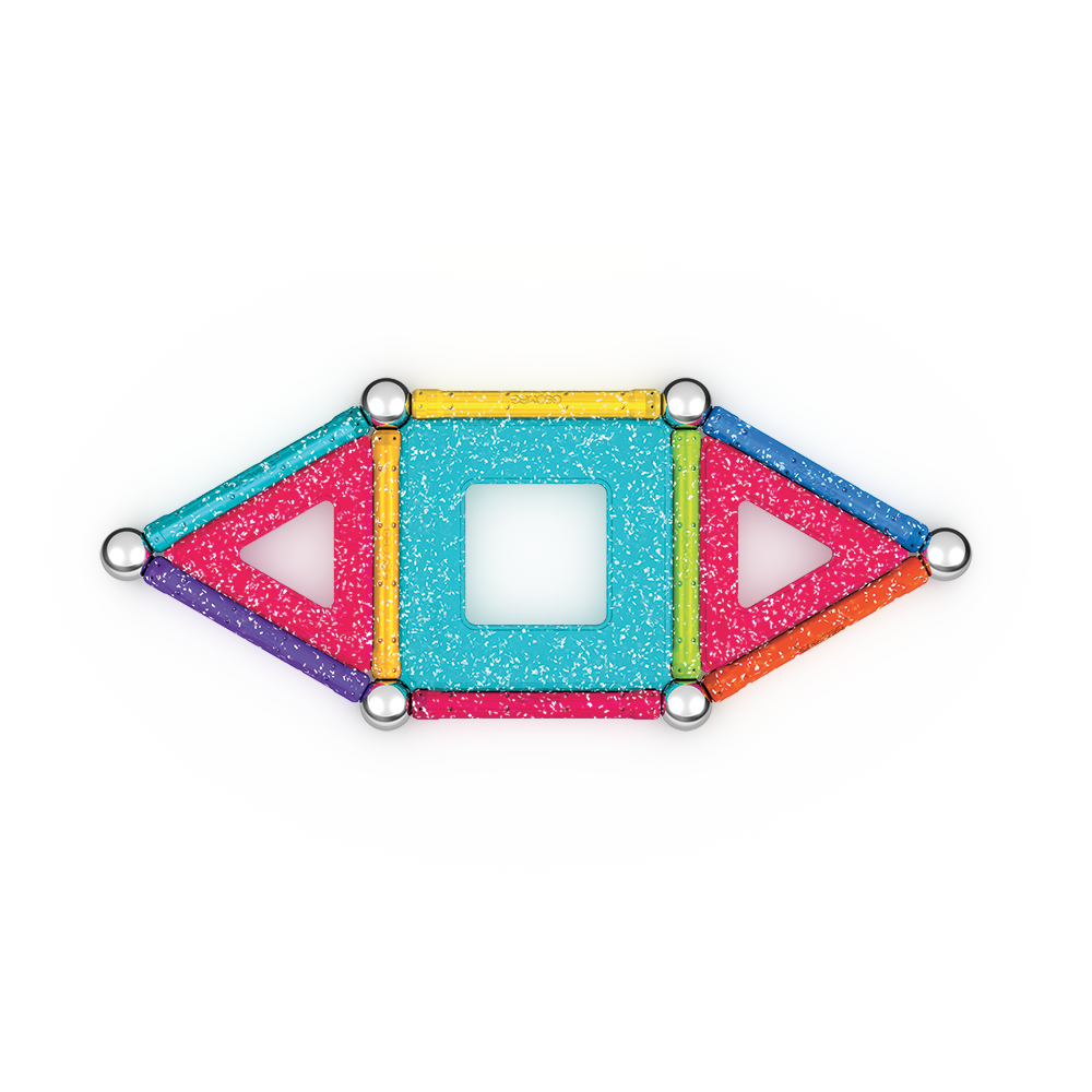 Geomag™  Glitter 22-Piece Magnetic Set Ages 3+ Years