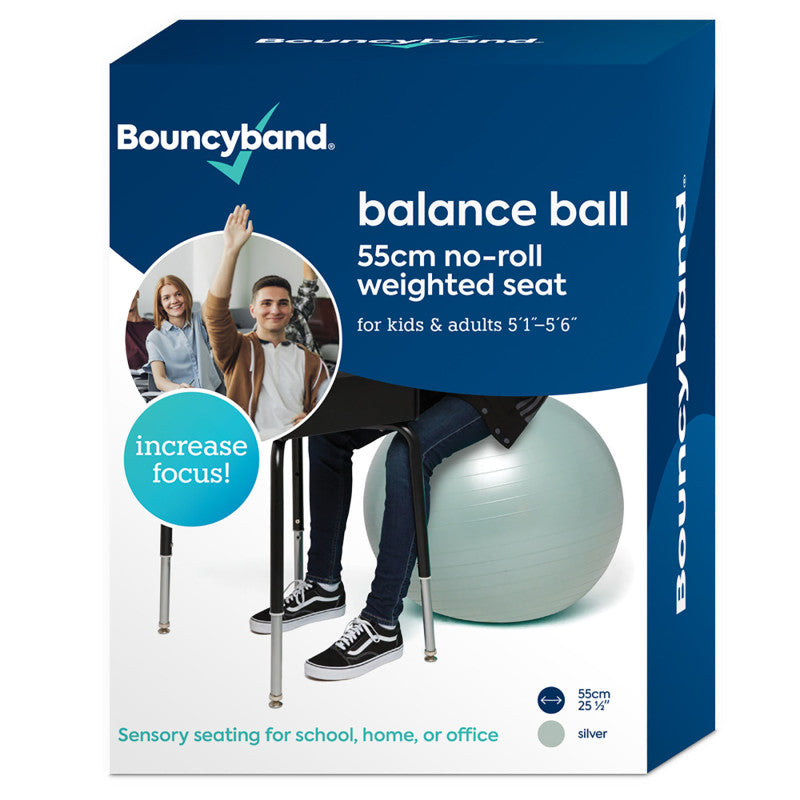 BouncyBand Balance Ball 55cm Silver