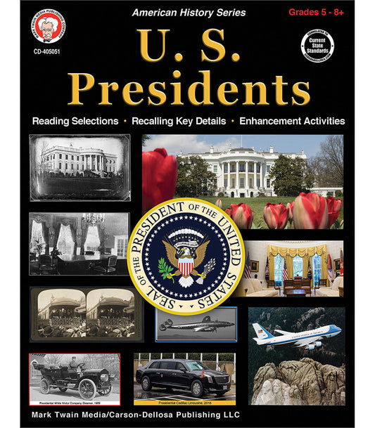 U.S. Presidents Workbook Grades 5+
