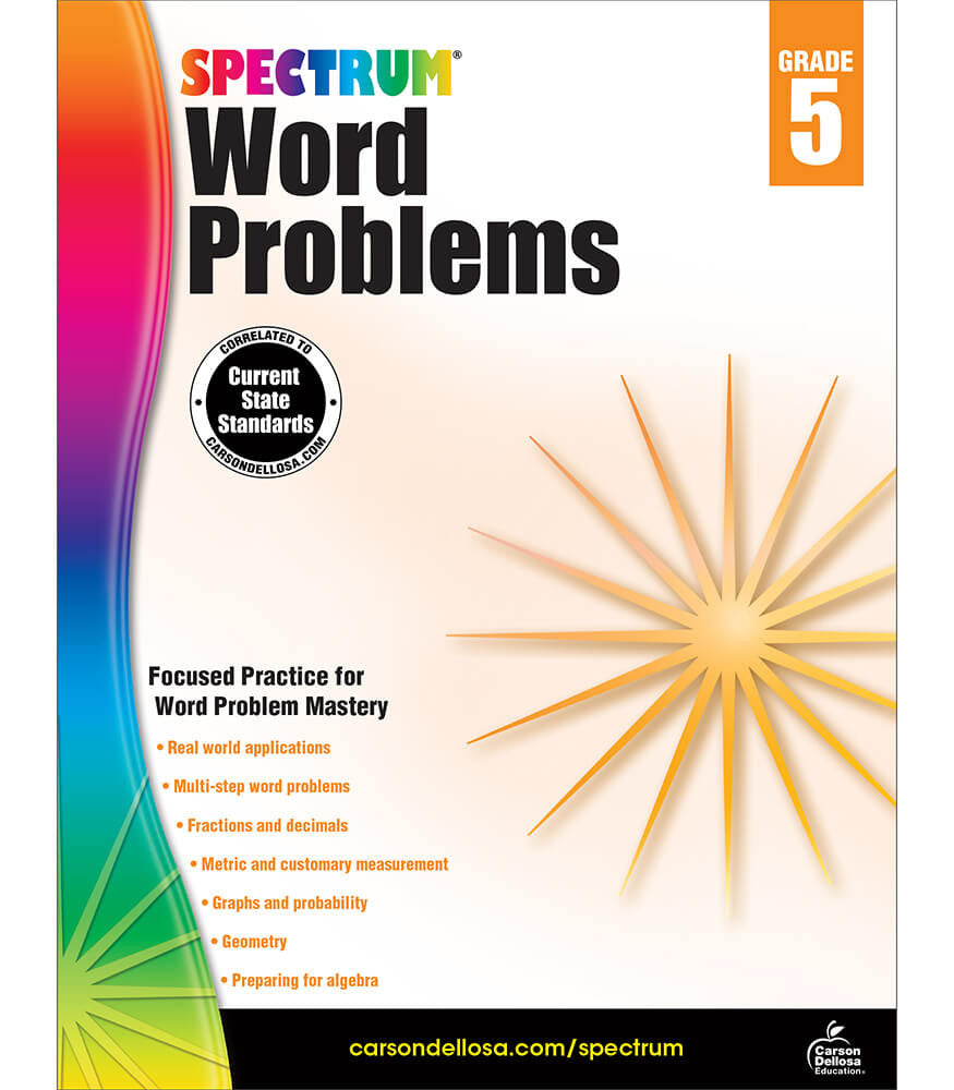 Spectrum Word Problems Grade 5 – McGregor's Teacher Supplies