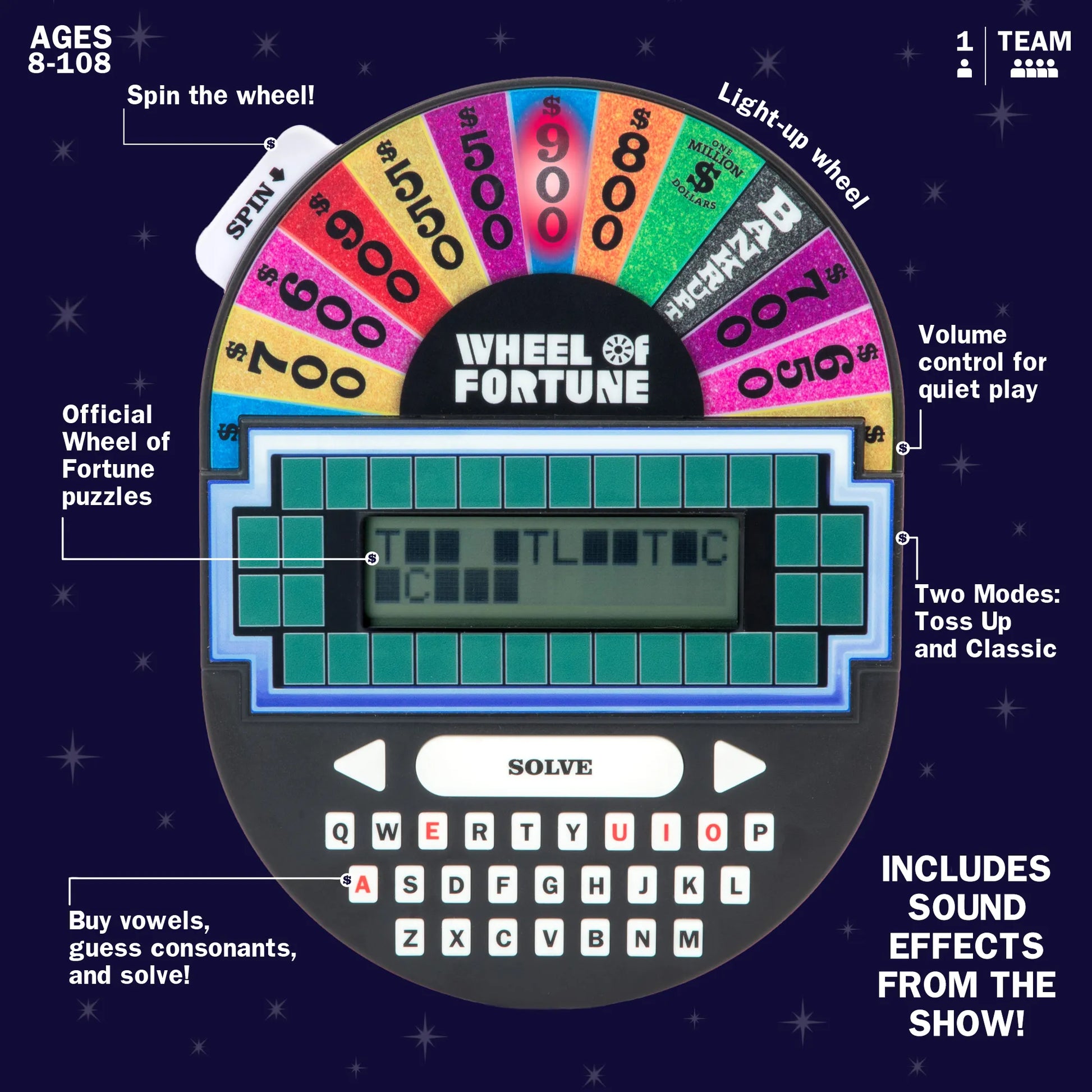 Wheel of Fortune Electronic Game – McGregor's Teacher Supplies Wheel of Fortune Electronic Game – McGregor's Teacher Supplies