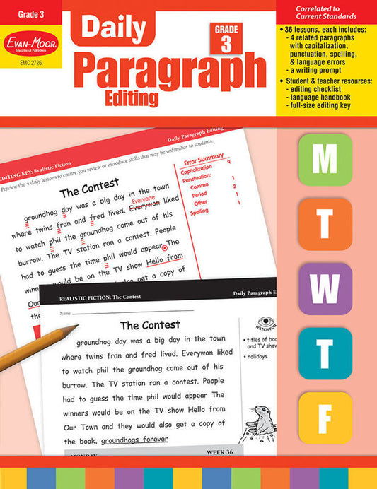 Daily Paragraph Editing, Grade 3 - Print