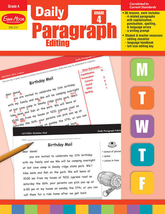 Daily Paragraph Editing, Grade 4 - Print