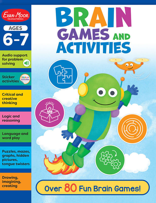 Brain Games and Activities Workbook, Ages 6–7 - Print