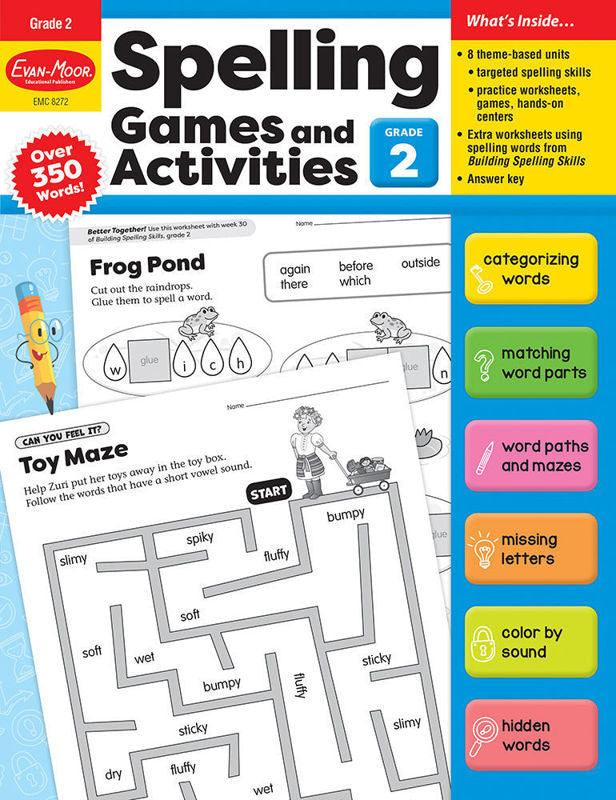 Spelling Games and Activities, Grade 2 - Print