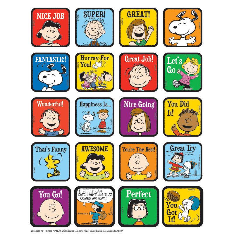 Peanuts Motivational Stickers