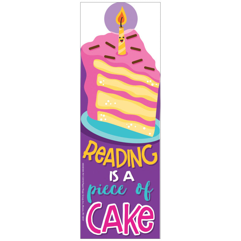 Reading is a Piece of Cake Scented Bookmarks