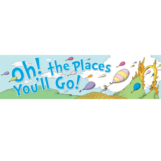 Dr. Seuss Oh the Places Banner