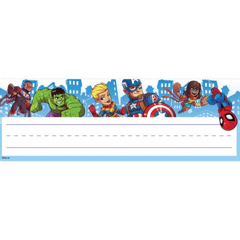 Super Hero Adventure Self-Adhesive Name Plates