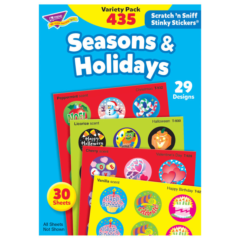 Seasons & Holidays Scented Sticker Pack