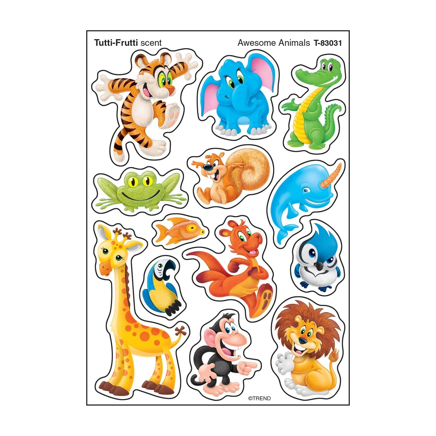 Awesome Animals Scented Stickers