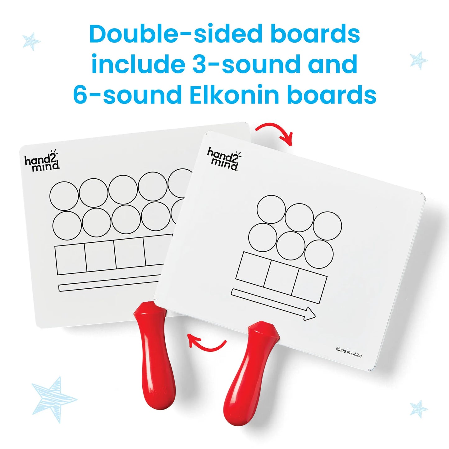 Elkonin Box Magnetic Answer Board, Set of 6